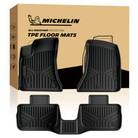 Michelin Premier Series Floor Mats for 2011-2023 Dodge Charger RWD/Chrysler 300 RWD, 3PCS, All-Weather Floor Liner, Custom Fit, Durable TPE, Non-Slip