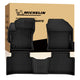  Complete set Michelin custom floor mats for Toyota Corolla: front driver & passenger mats + full rear mat set with retail box