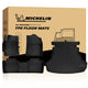 Michelin 4-piece full set: front+rear TPE floor mats + cargo trunk mat with retail box