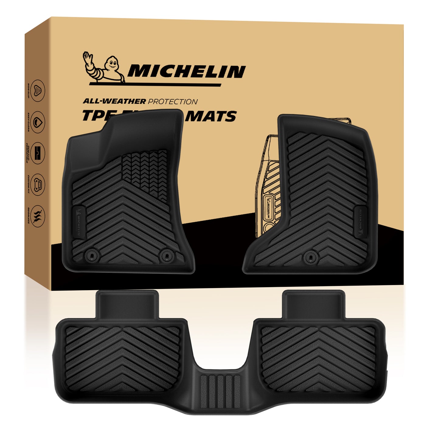 Michelin all-weather TPE floor mats.