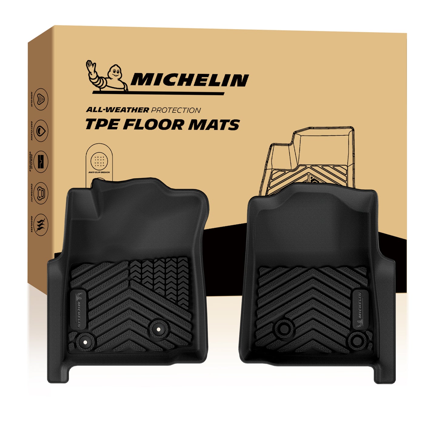 Michelin All-Mats floor liner packaging box.