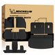 MICHELIN premium black all-weather TPE custom-fit floor mat and cargo liner set for 2024-2026 GMC Acadia, Chevy Traverse, and 2025-2026 Buick Enclave 7-seat models with captain chairs. Includes front, 2nd, and 3rd-row mats, plus a trunk liner with seat back protectors for complete 3-row interior coverage.