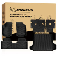 Michelin all-weather TPE floor mats packaging.