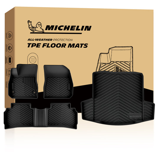 Michelin All-Weather TPE Floor Mats Full Set with Cargo Liner
