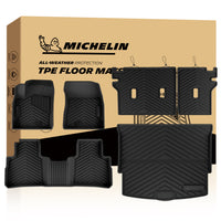 6-piece Michelin all-weather TPE floor mat set with seat back liners & cargo liner, retail box included
