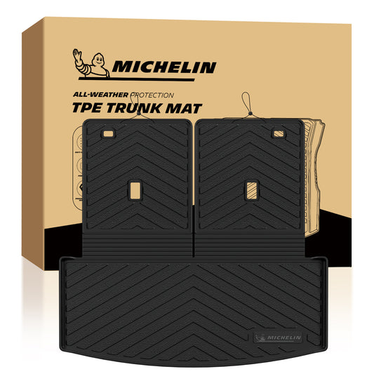 Michelin all-weather TPE trunk mat and backrest mats set with original packaging box.