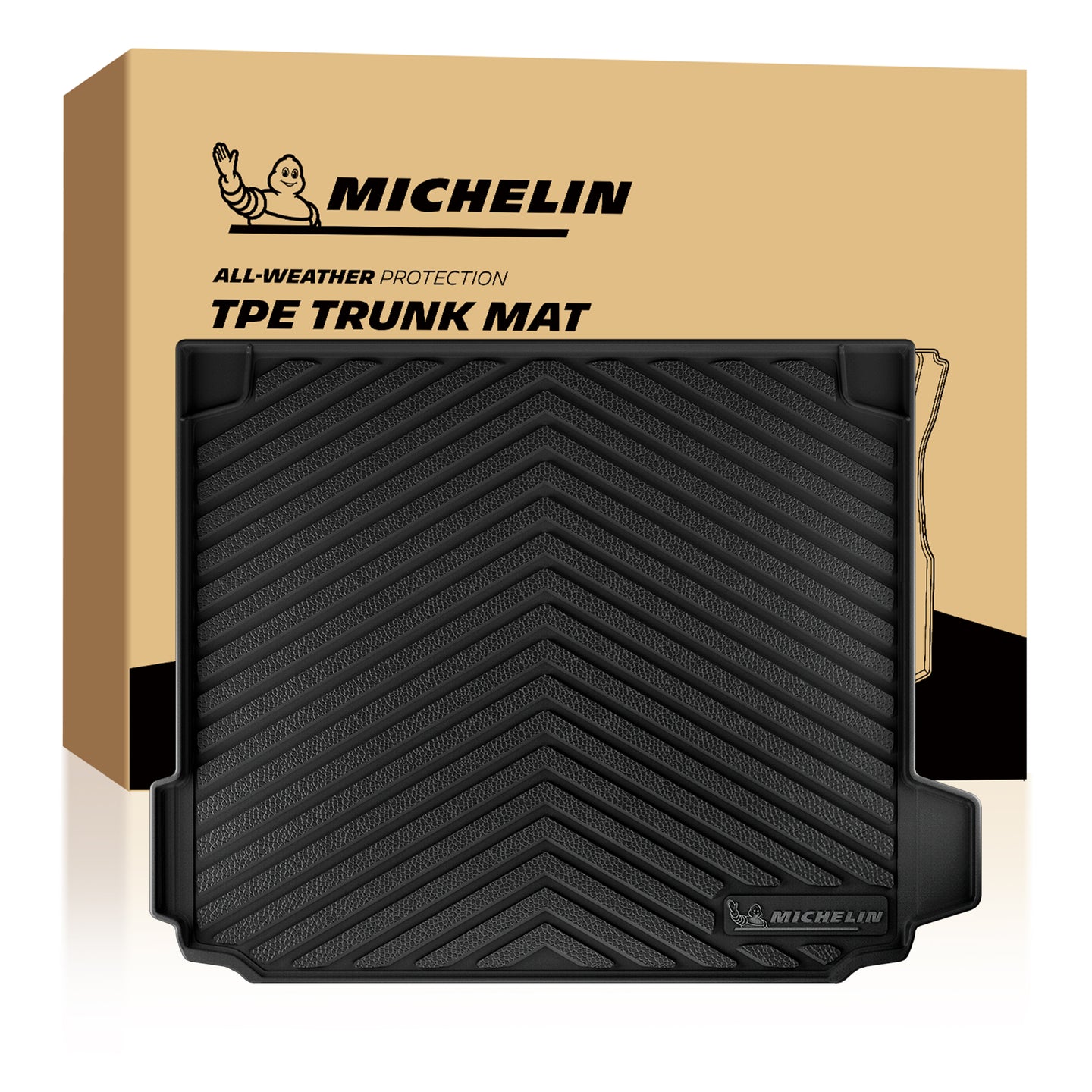 Michelin all-weather TPE trunk mat with original packaging box