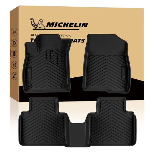 Michelin all-weather TPE floor mats packaging.
