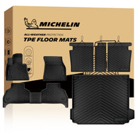Complete Michelin all-weather TPE mat set: front mats, rear liner, full trunk cargo mat with original packaging box