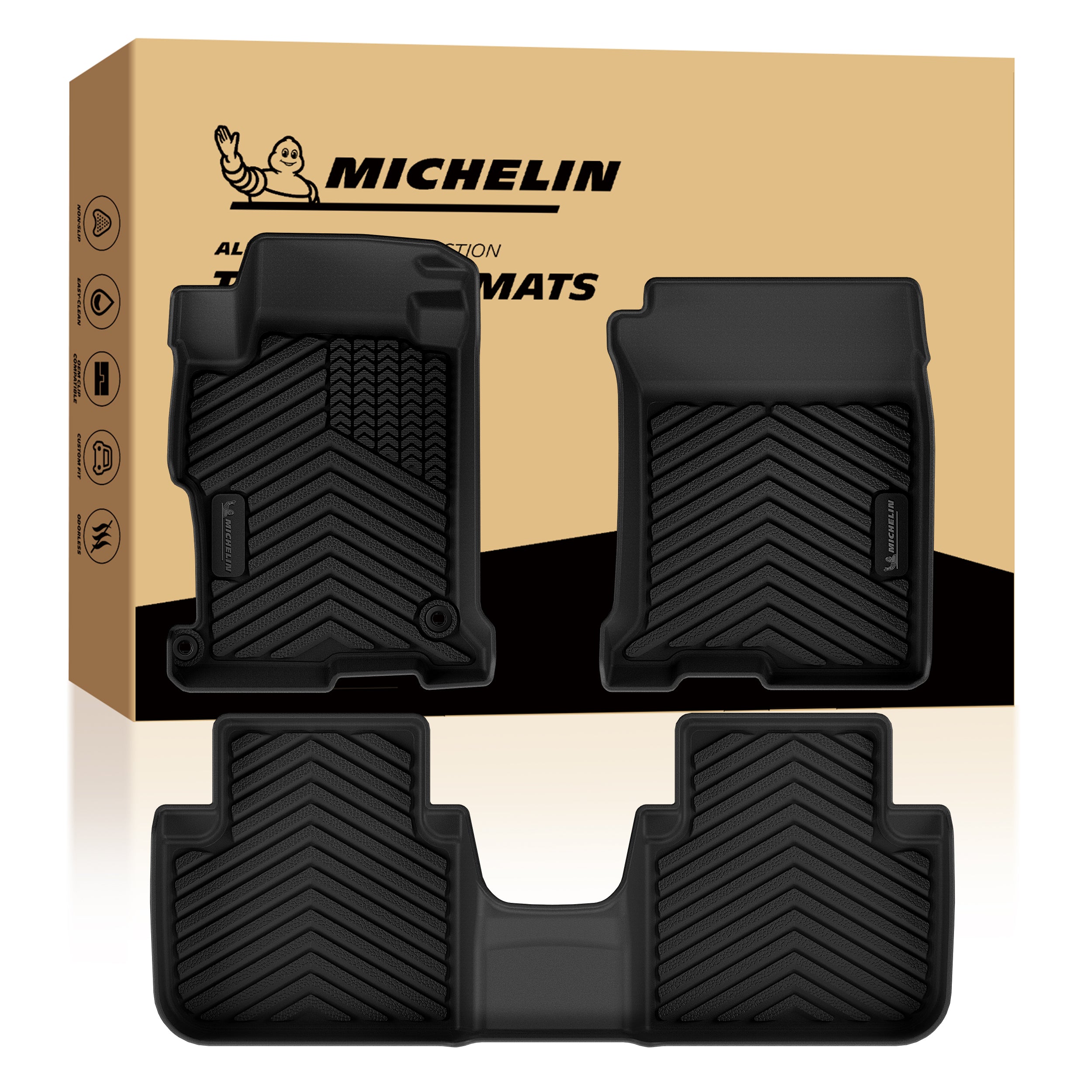 Honda Accord Sedan Floor Mats 2013-2017 | Michelin–TreadAuto