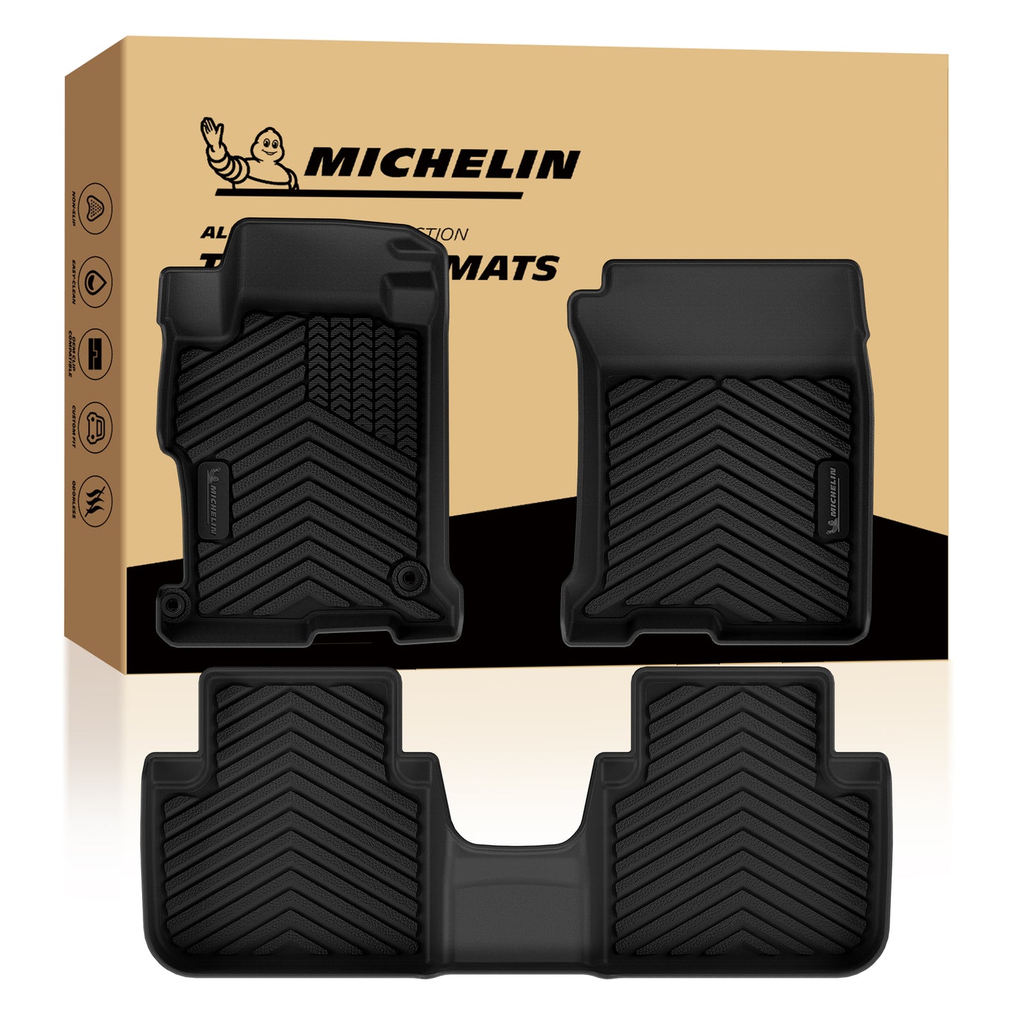 Michelin all-weather TPE floor mats.