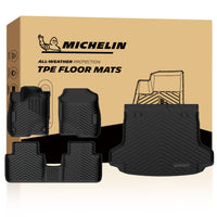 Full set Michelin TPE floor mats and branded retail packaging box