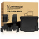 Michelin all-weather TPE floor mats full set, includes driver, passenger, rear bench, and cargo mats, advanced protection for vehicles, custom-fit car mats.