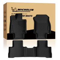 Michelin All-Weather Custom Fit Floor Mats - Black 3D Molded TPE Liners, Full Set Front & Rear, Waterproof & Anti-Slip for Cars, SUVs & Trucks