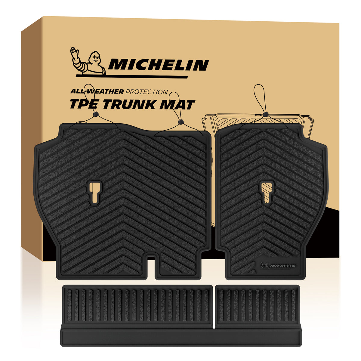 Michelin all-weather TPE trunk mats.