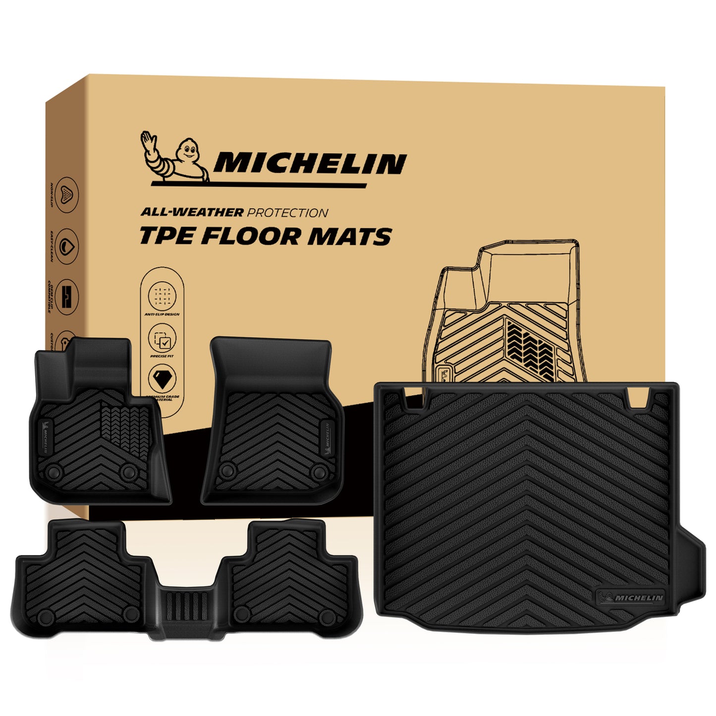  All-season waterproof mat adapts to beach, snow, mud and camping off-road scenarios