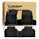 MICHELIN premium black all-weather TPE custom-fit 3-piece car floor mat set designed for 2021-2026 Hyundai Elantra Gas and Elantra N Manual models. Includes front and one-piece rear mats, featuring high-density TPE for complete interior waterproof protection.