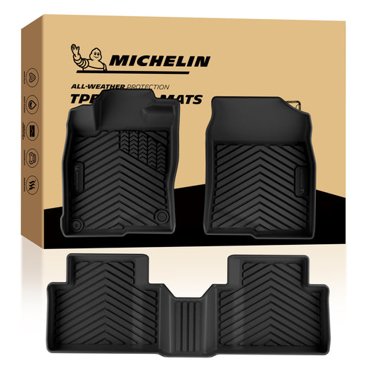 3-piece Michelin TPE car floor mat set with gift box