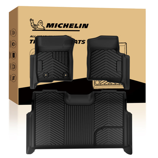 Michelin all-weather TPE front & rear floor mats set with original packaging box.