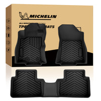 Complete front and rear Michelin TPE floor mat set with original packaging box