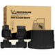 Complete Michelin TPE floor mat set: front mats, rear full mat, trunk liner with retail packaging box