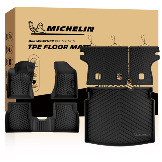 Premium odorless recyclable TPE material for Michelin floor mats, comes with storage carry bag