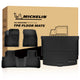 Michelin full set all-weather TPE car floor mats including front, rear liners & cargo mat with retail packaging
