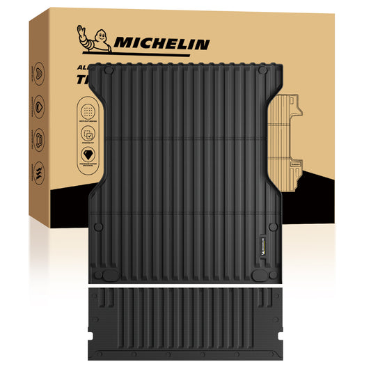 Michelin Truck Bed Mat & Tailgate Protector for 2024 2025 2026 Toyota Tacoma - 5 FT Short Bed, 2PCS, Truck Bed Liner & Tailgate Mat, Custom Fit, TPE Bedliner