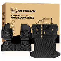 Michelin all-weather TPE floor mats packaging.