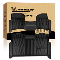 Michelin all-weather TPE front and rear floor mats set with original packaging box.