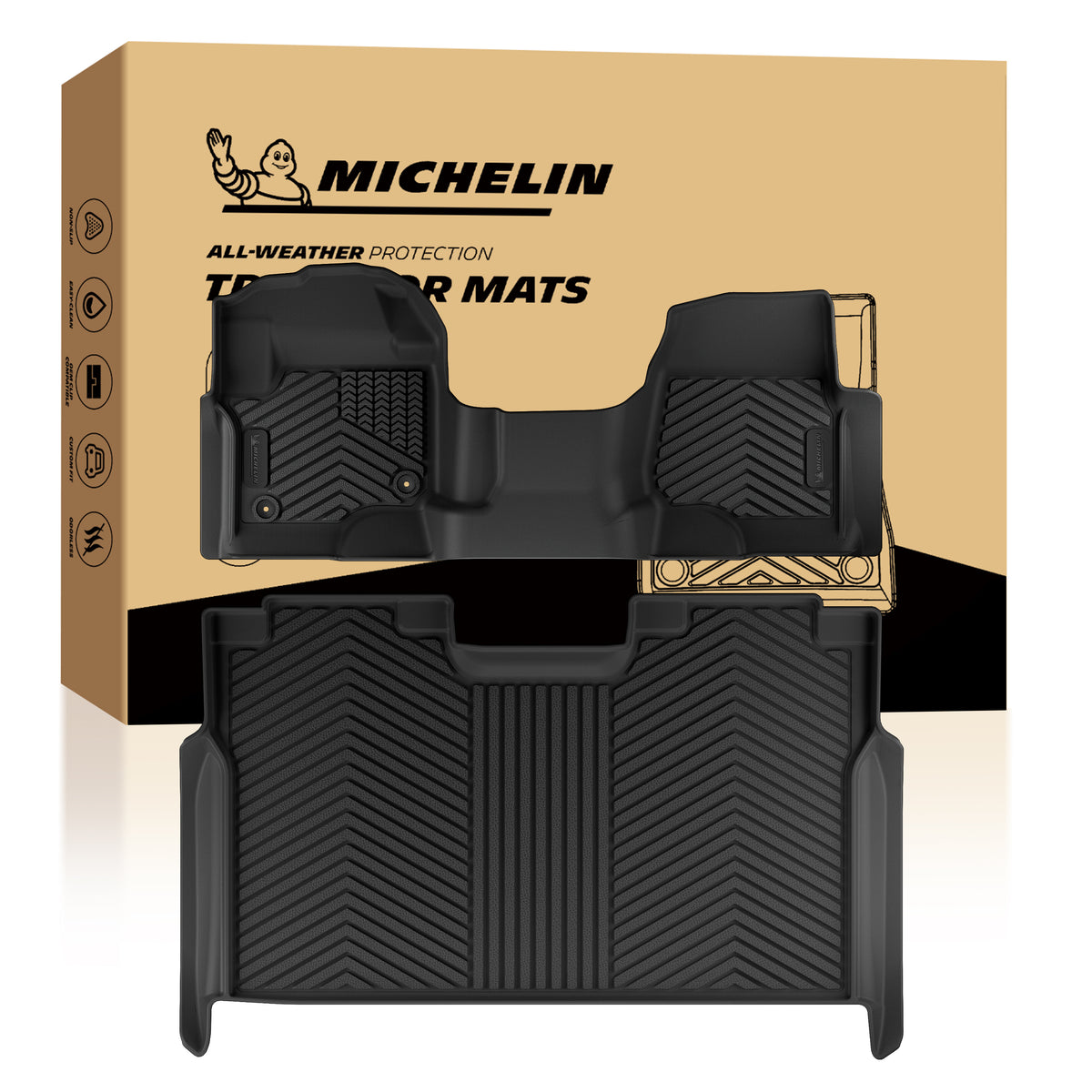 Michelin full set TPE floor mats with original retail box