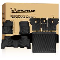 Michelin all-weather TPE floor mats packaging.