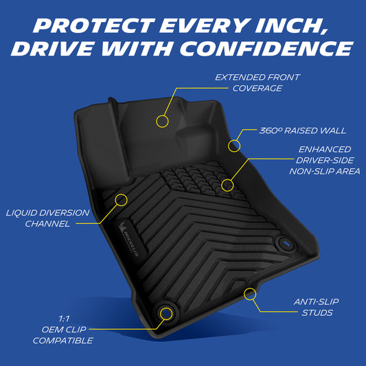 Michelin Premier Floor Mats for Honda Civic 2016-2021 (Sedan Coupe Hatchback & Type R)