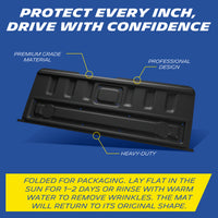 Michelin Truck Tailgate Protector for 2020-2024 2025 2026 Jeep Gladiator, All-Weather Tailgate Mat, Custom Fit, Durable TPE, Non-Slip