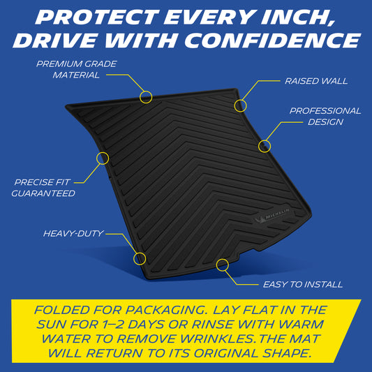 Michelin Trunk Liner for Tesla New Model Y 2025 2026 Juniper, Trunk Mat, Custom Fit, Durable TPE, Cargo Mat, Cargo Liner