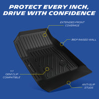 Michelin Premier Floor Mats for 2015-2022 Chevy Colorado/GMC Canyon Crew Cab, 3Piece