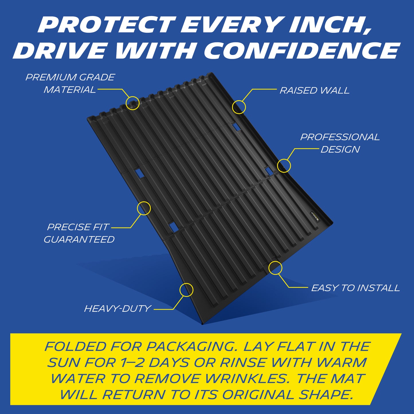 Michelin Truck Bed Mat for 2023-2026 Tesla Cybertruck, TPE Truck Bed Liner, Not Fit Cyberbeast