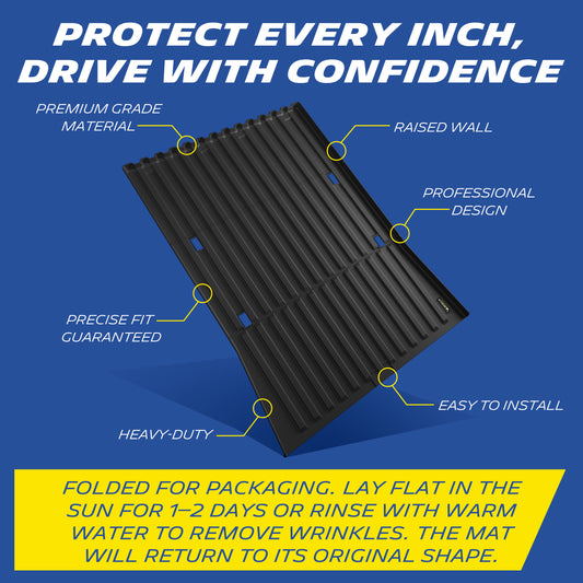 Michelin Truck Bed Mat for 2023-2026 Tesla Cybertruck, TPE Truck Bed Liner, Not Fit Cyberbeast
