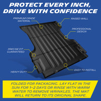 Michelin Truck Bed Mat for 2022-2026 Nissan Frontier 6 FT/73.3" Only (Not Fit Drop-in Bed Liners), All-Weather Truck Bed Liner, Custom Fit, Durable TPE, Bedliner, Non-Slip
