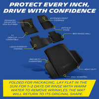 Michelin floor mat features: anti-slip, raised walls, OEM clips, liquid channels, heavy-duty, easy install