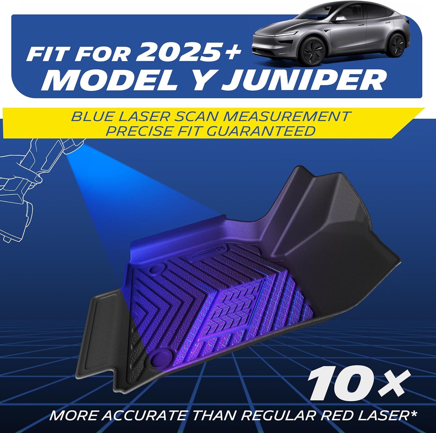 Michelin floor mats Tesla Model Y 5 Seater 2025 laser scan fit