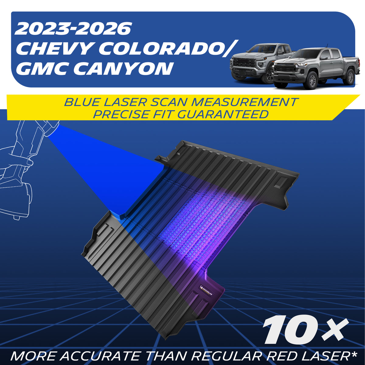 Fits 2023-2026 Chevy Colorado/GMC Canyon. Blue laser scan – 10× more accurate.