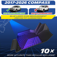 Blue laser scanning precise measurement for perfect fit on 2nd gen 2017-2026 Jeep Compass