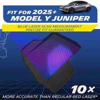 Elite Series Trunk Liner & Backrest Mat & Bumper Guard for 2025 2026 Tesla Model Y Juniper Accessories, 5 Seat, Not Fit Standard, All-Weather Trunk Mat, Cargo Mat, Non-Slip