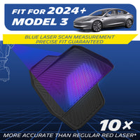 Michelin Trunk Liner for 2024-2026 Tesla Model 3 Highland, All-Weather Trunk Mat, Custom Fit, TPE, Cargo Mat, Non-Slip Cargo Liner