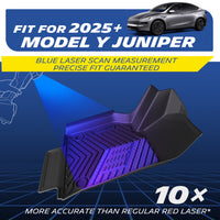 Michelin Elite Series Floor Mats for 2025 2026 Tesla Model Y Juniper 5 Seater, Floor & Frunk & Trunk & Rear Lower & Backrest Mat, Not Fit Standard, All-Weather Floor Liner & Trunk Mat