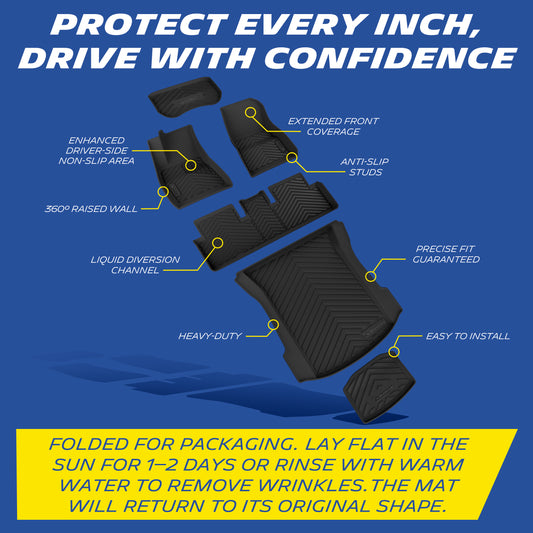 Michelin Vehicle Mats for Tesla Model 3 2021-2023, 6 Piece