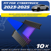 Michelin Truck Bed Mat for 2023 2024 2025 Tesla Cybertruck - Early Bed with Flat Front Wall, All-Weather Truck Bed Liner, Custom Fit, TPE Bedliner