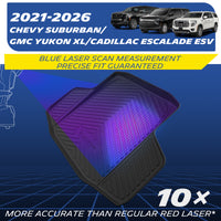 High-precision laser cargo mat for 2021-2026 Suburban/Yukon XL/Escalade ESV
