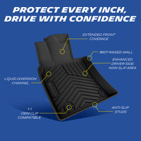 Michelin driver TPE floor mat, full coverage all weather car liner
